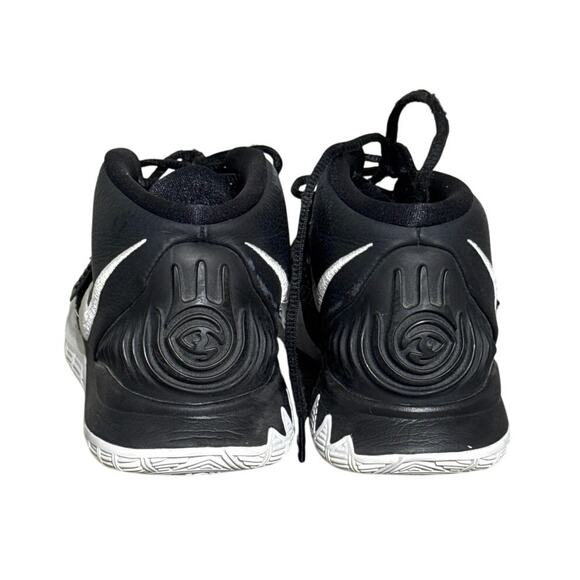 NIKE Kyrie 6 "Jet Black White' Sneakers Size 8 - Picture 3 of 8